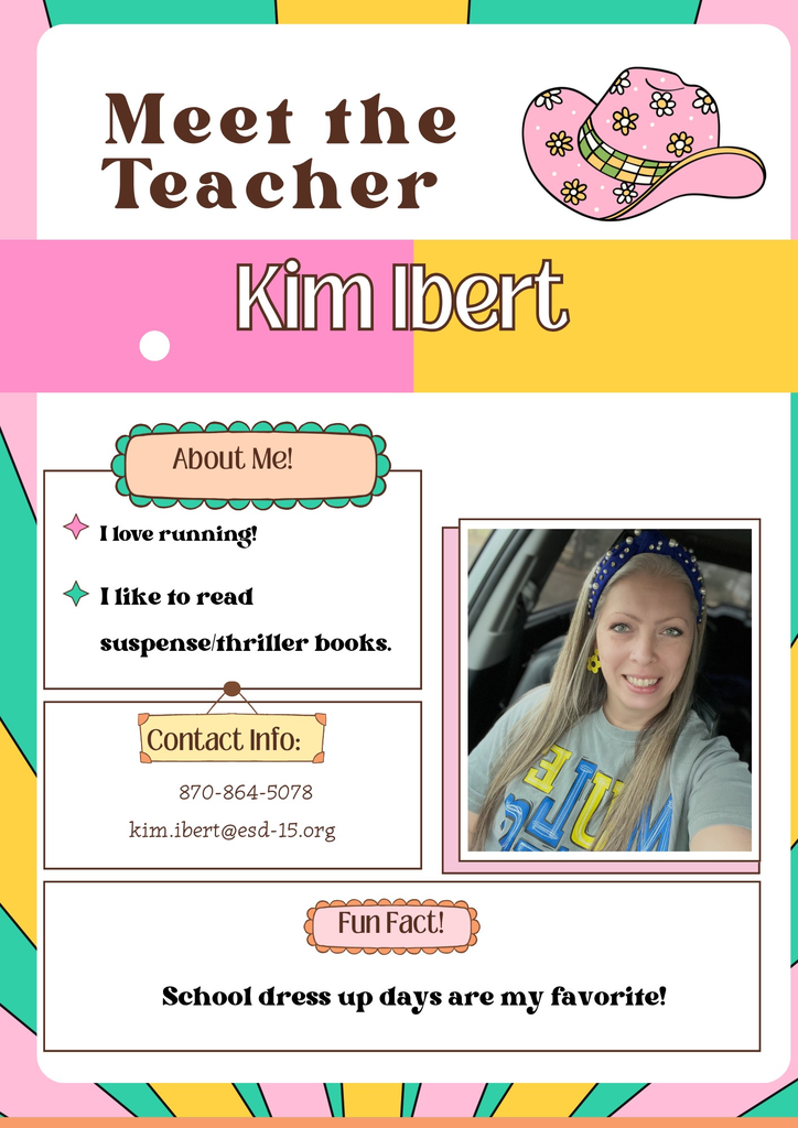 Meet The Teacher- Kim Ibert