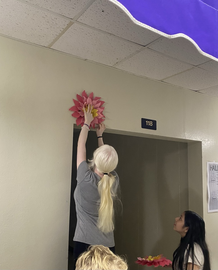 flower on wall