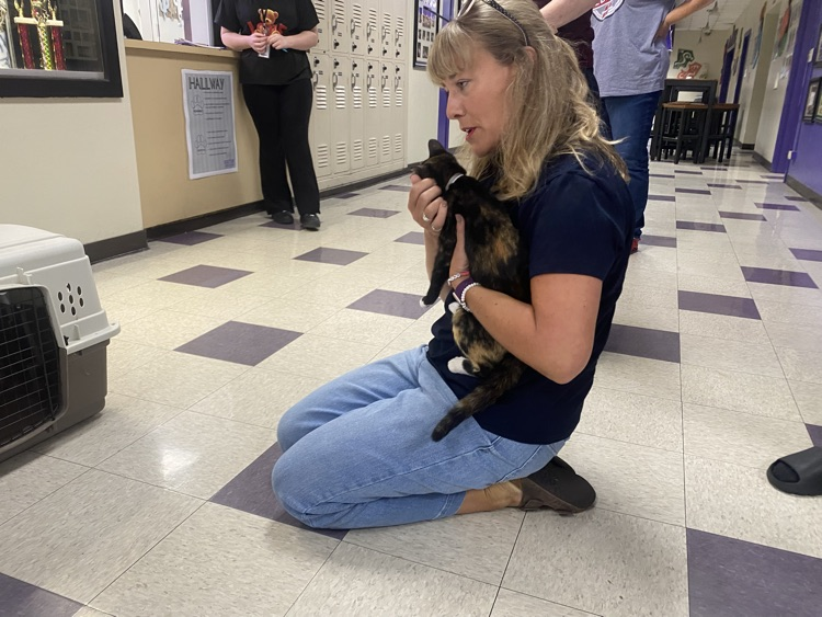 Gleghorn with a cat