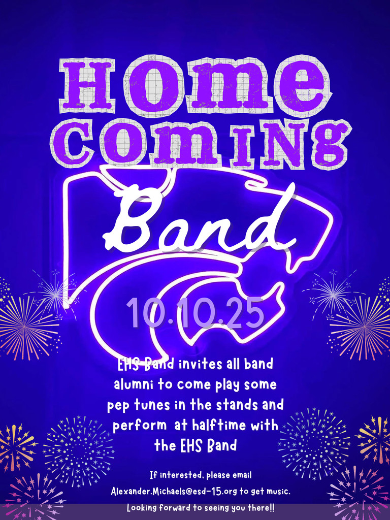 EHS Homecoming Band ALumni performance invite