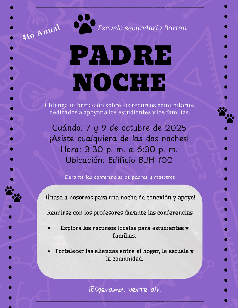 Parent Nigh Infographic in Spanish