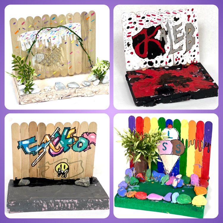 miniature graffiti fences