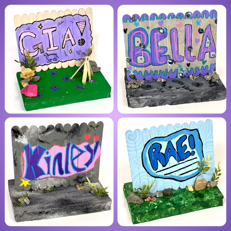 miniature graffiti fences