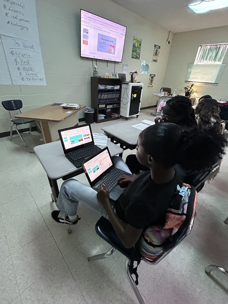 Students working on projects
