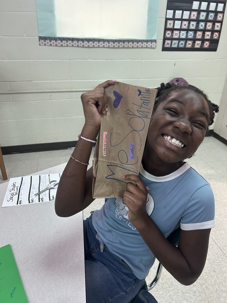 Student with project