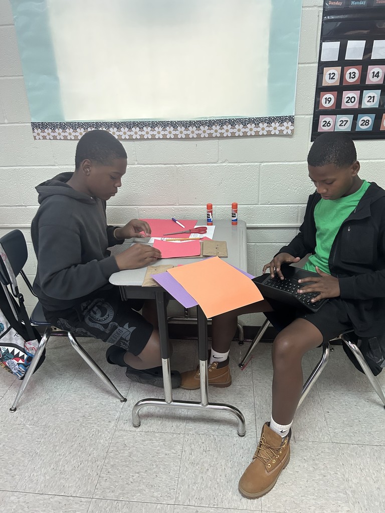 Students working on projects