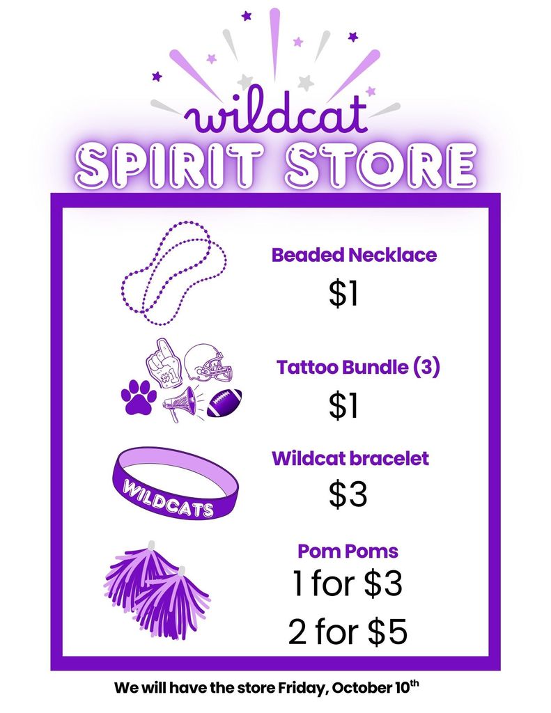 Spirit Store Flyer for Friday, October 10th