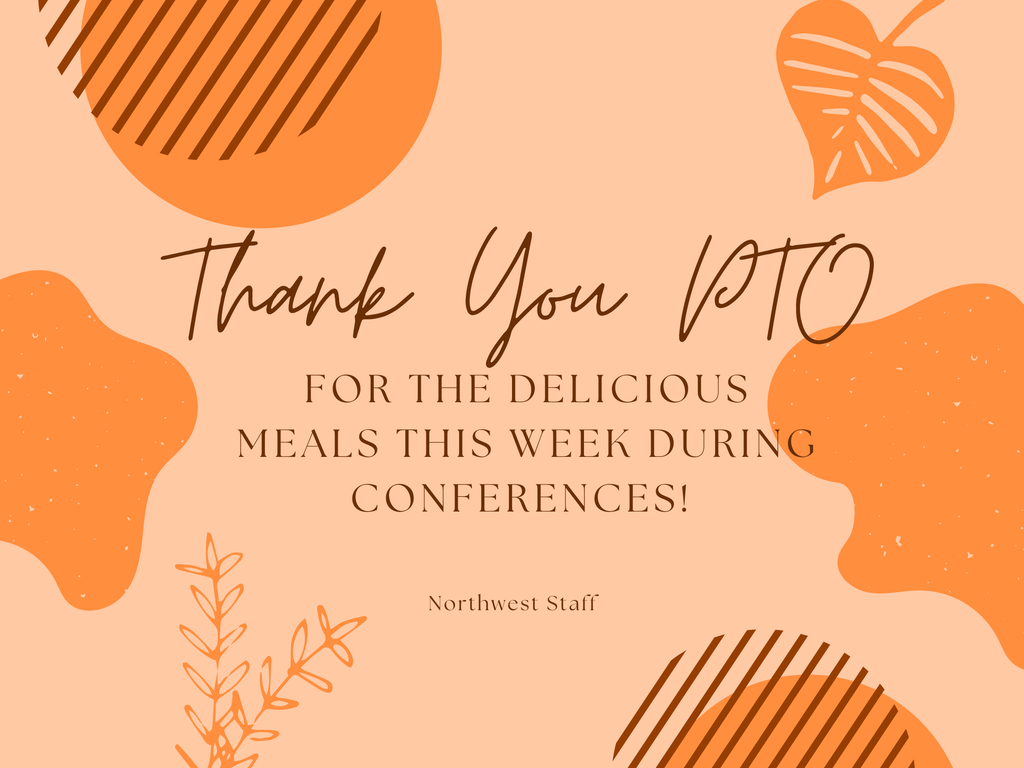 Thank you PTO, for our meals!