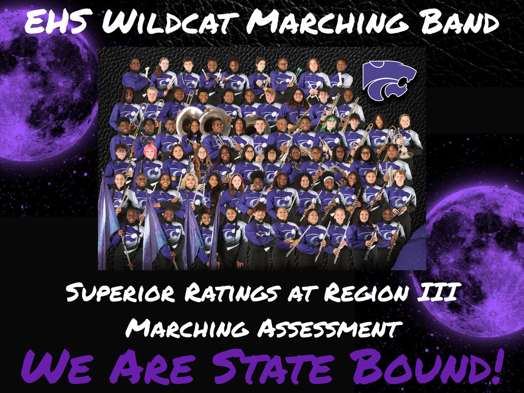 wildcat marching band receives superior ratings at region III marching assessment!