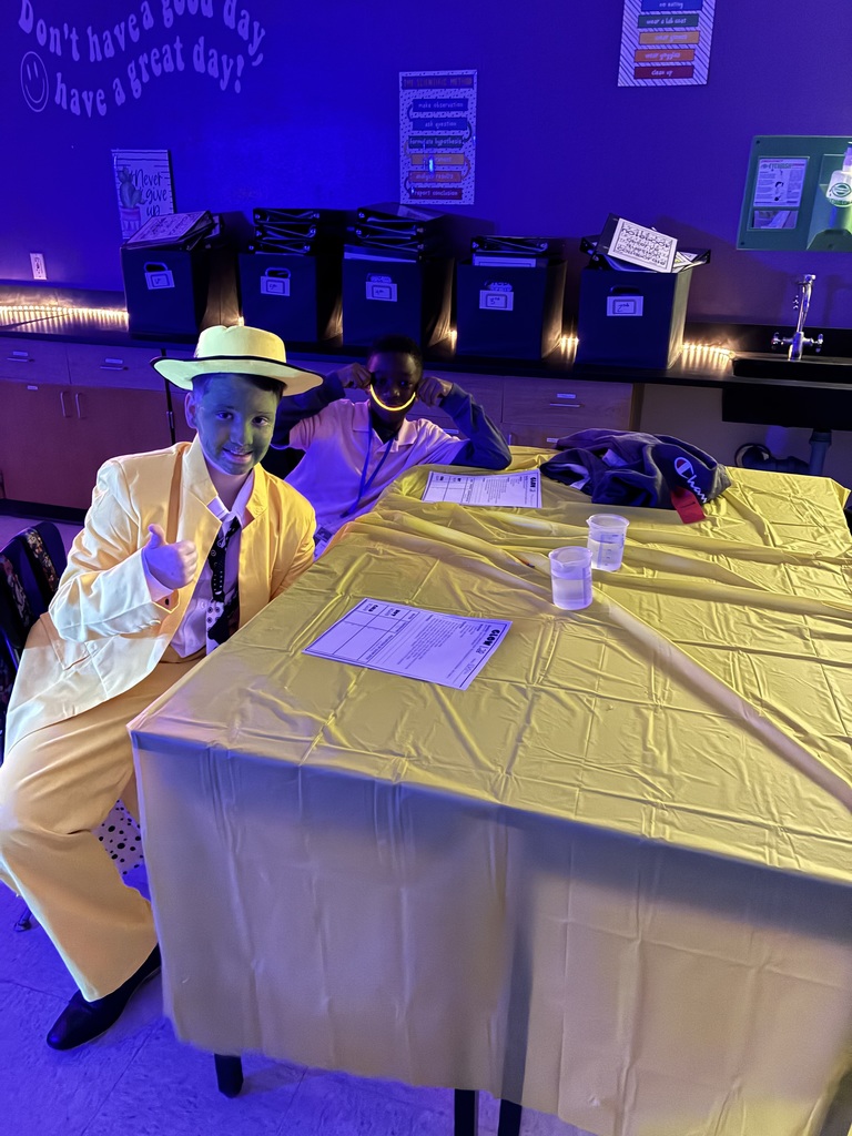 students during glow activity