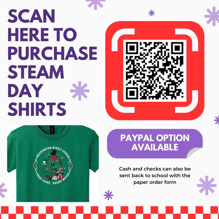 QR code for steam event shirt
