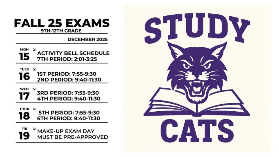 2025 fall exam schedule