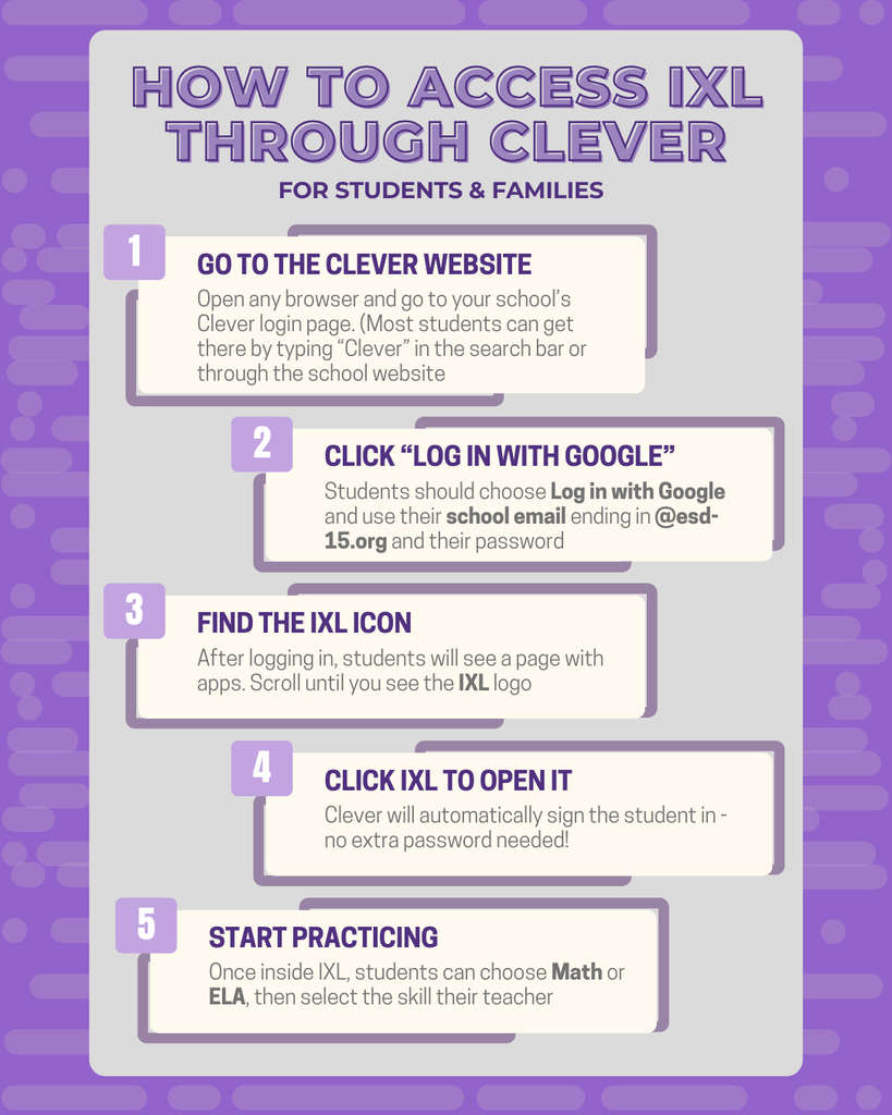 How to access IXL through Clever steps