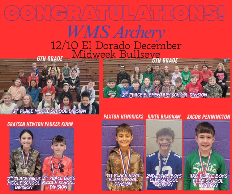 archery students placing