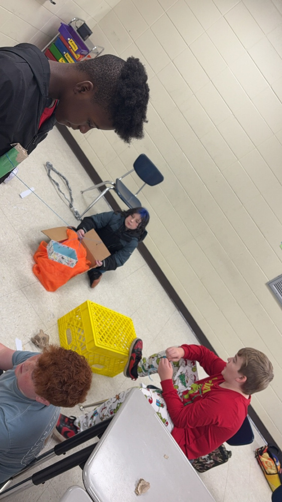 students building things