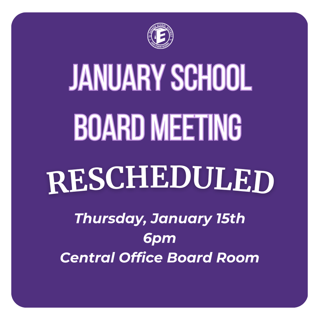 school board meeting moved to thursday january 15th