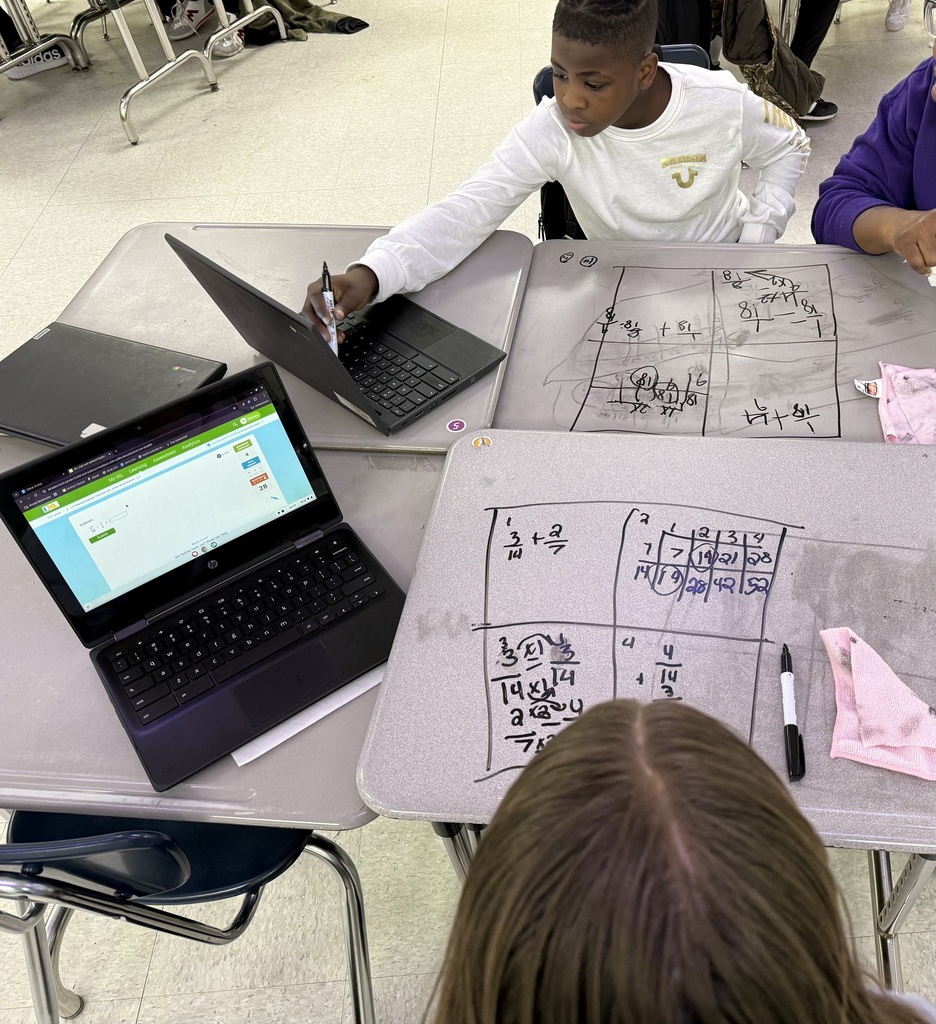 Students working on tables