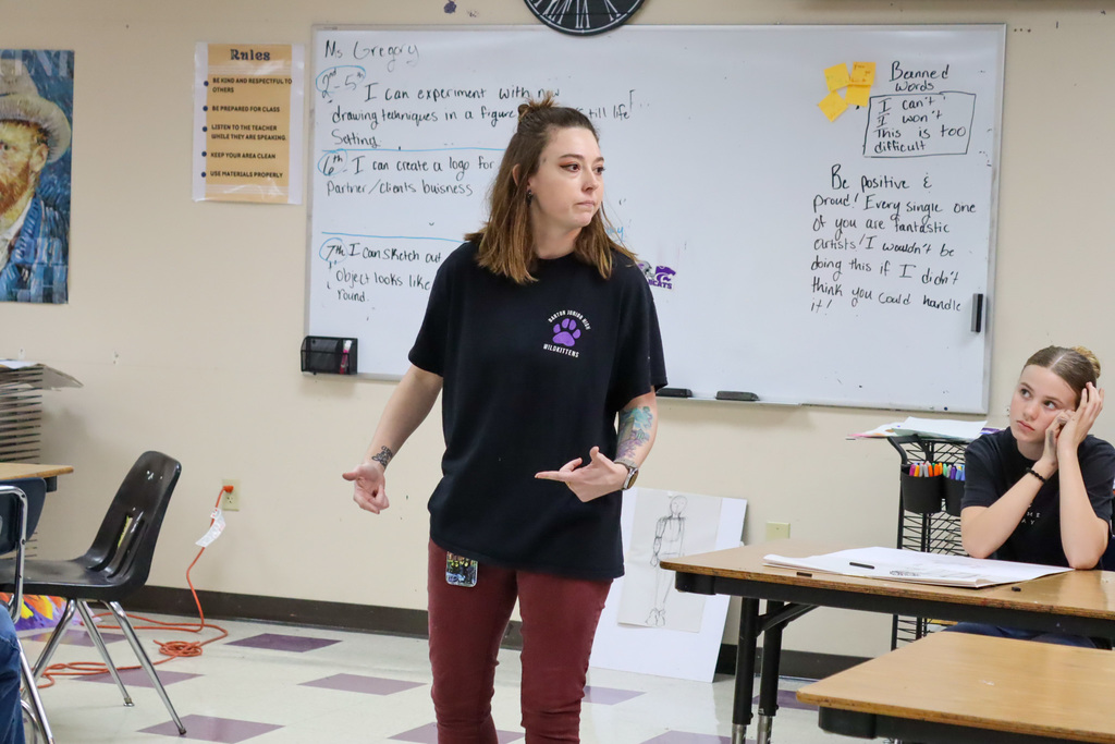 bjh teacher speaking to students