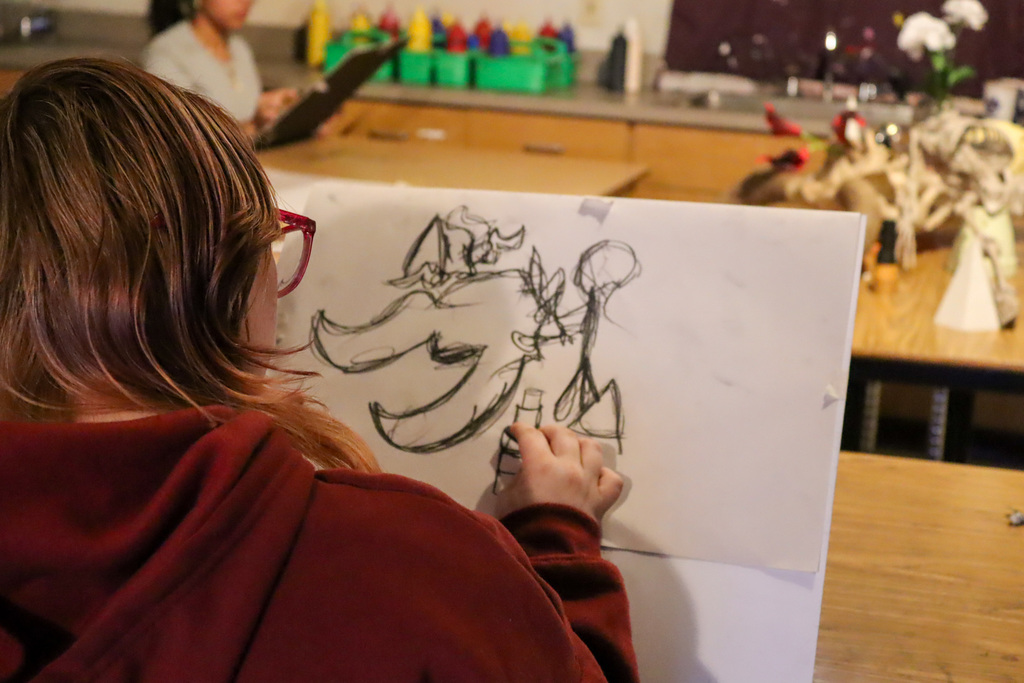 bjh students drawing 
