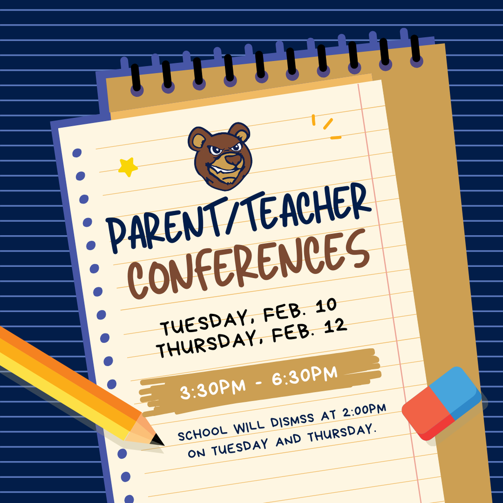 notebook with information about parent teacher conferences