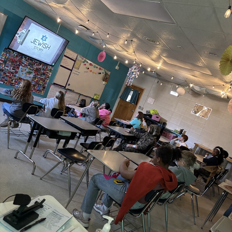 students watching videos