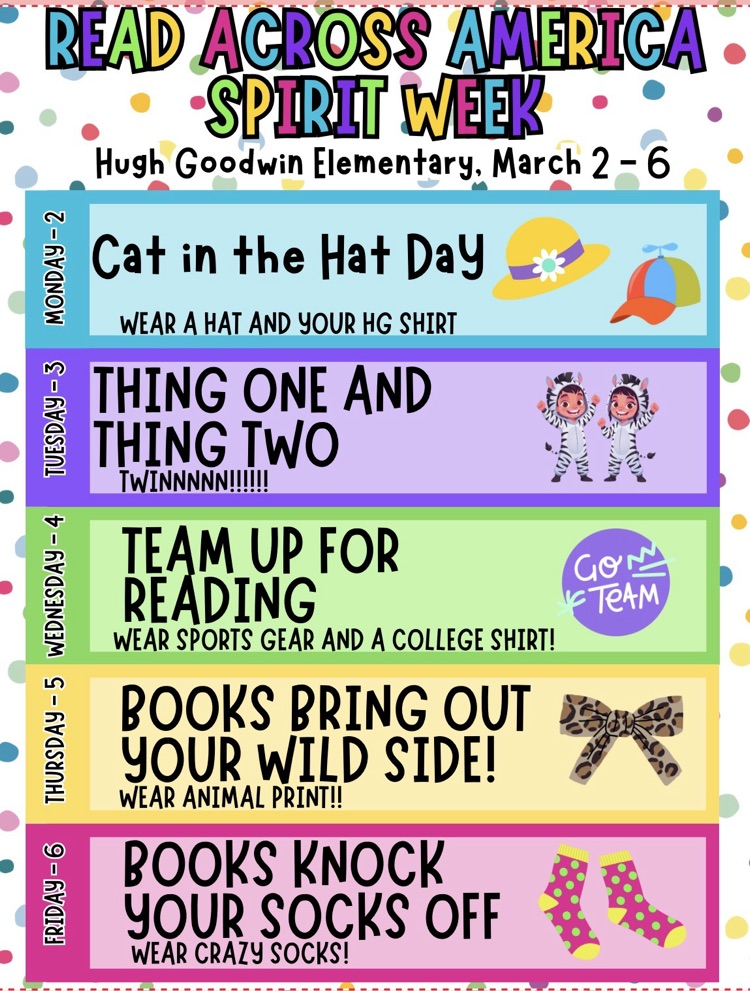 read across America Dress Up Days