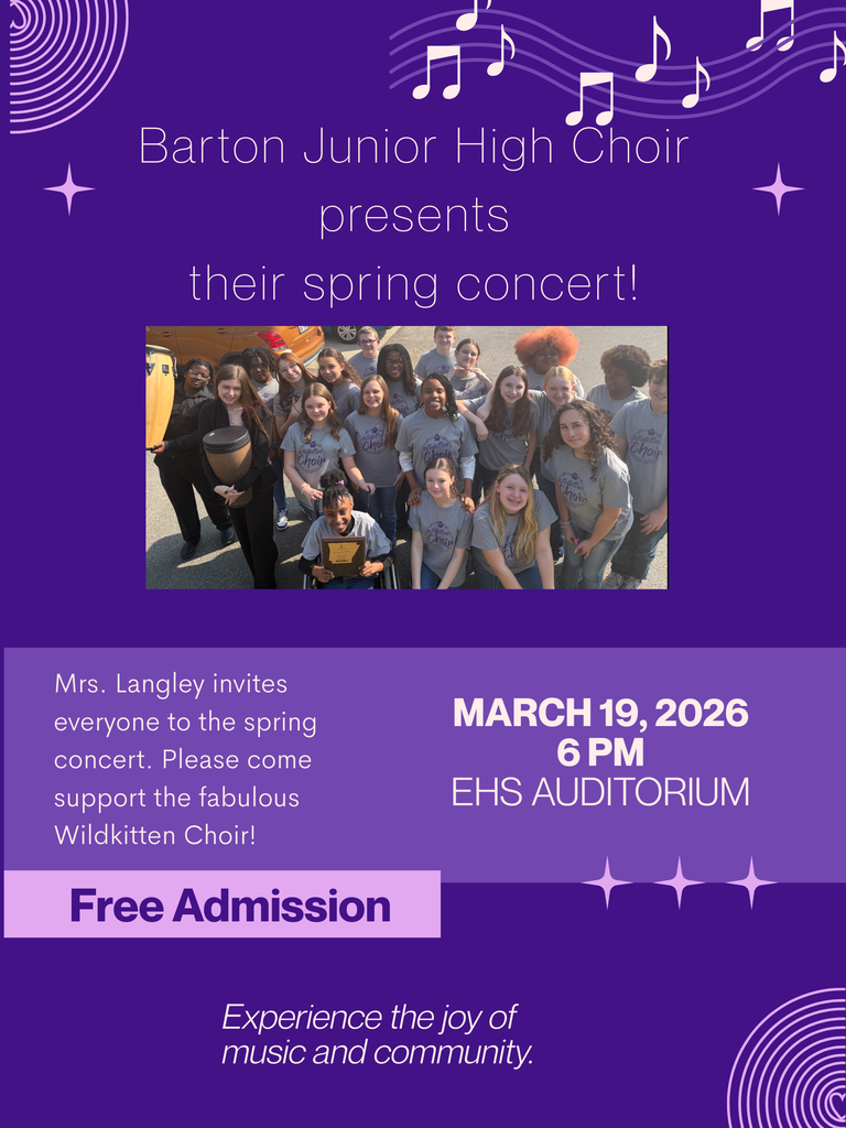BJH Spring Choir Concert Poster