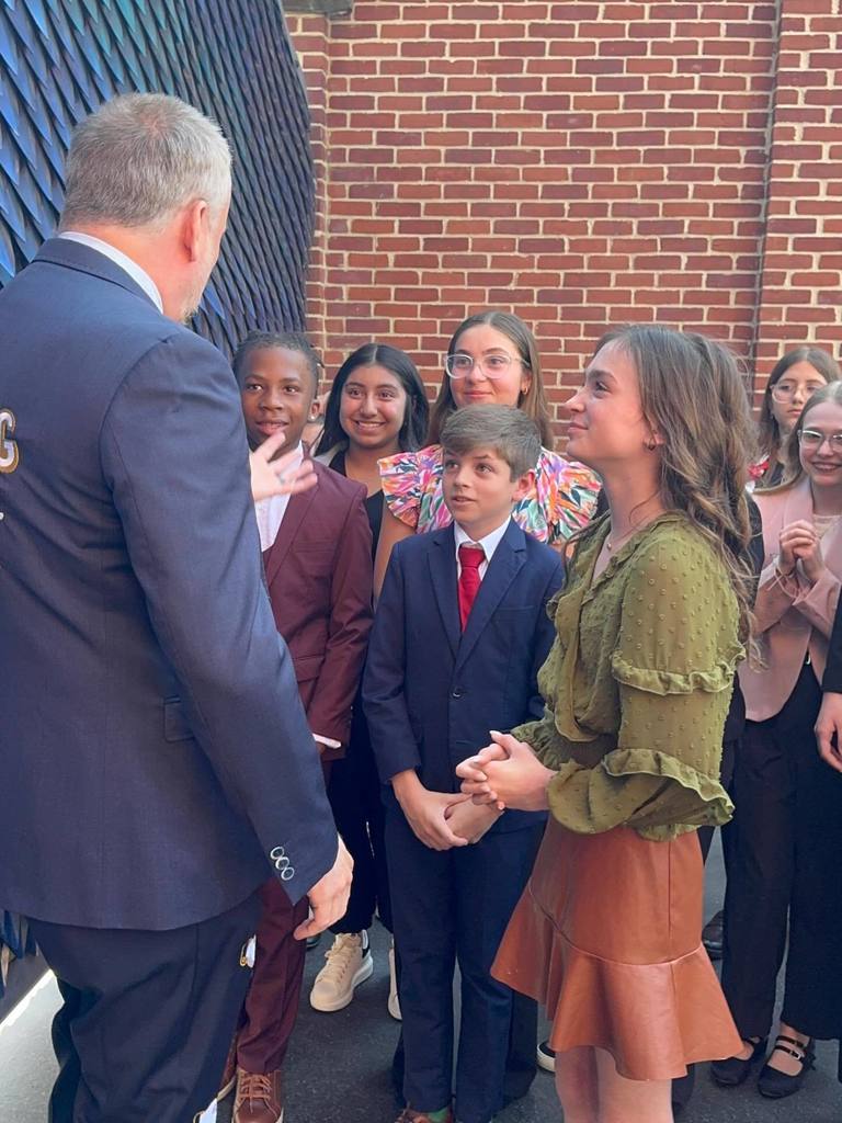 students from competition shake class pictured with teacher and principals at ron clark academy in atlanta ga!