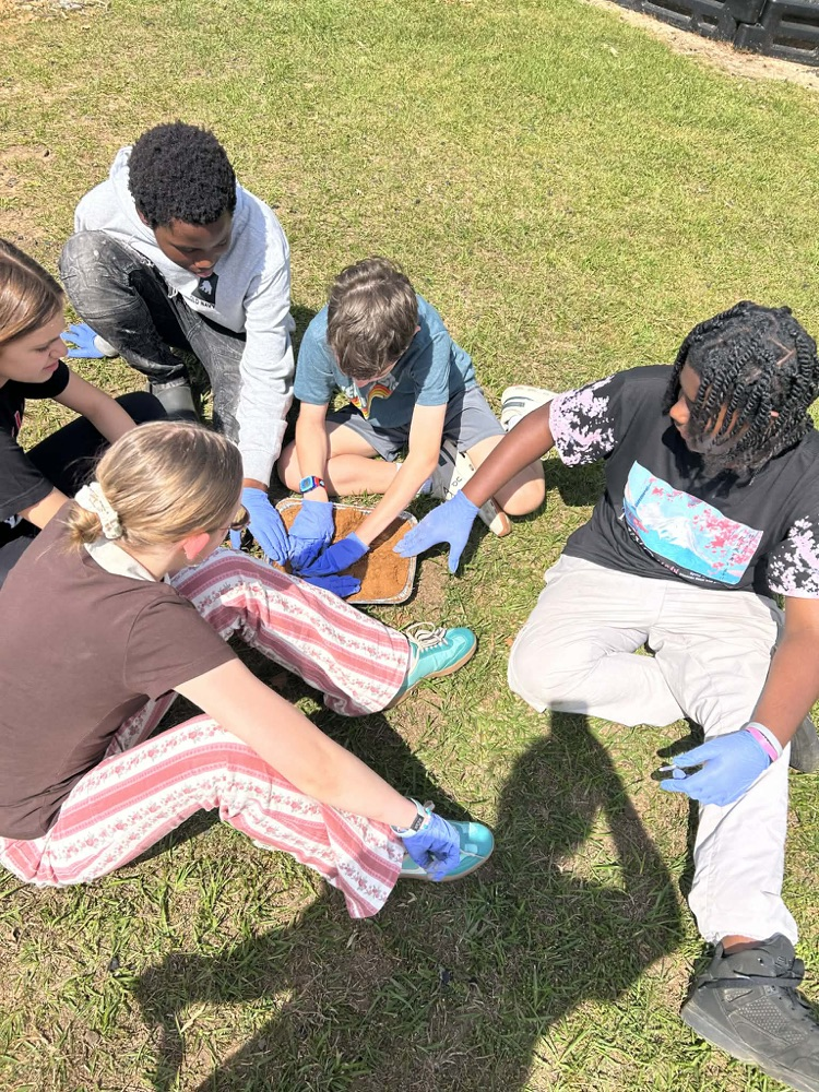 students and irrigation projects