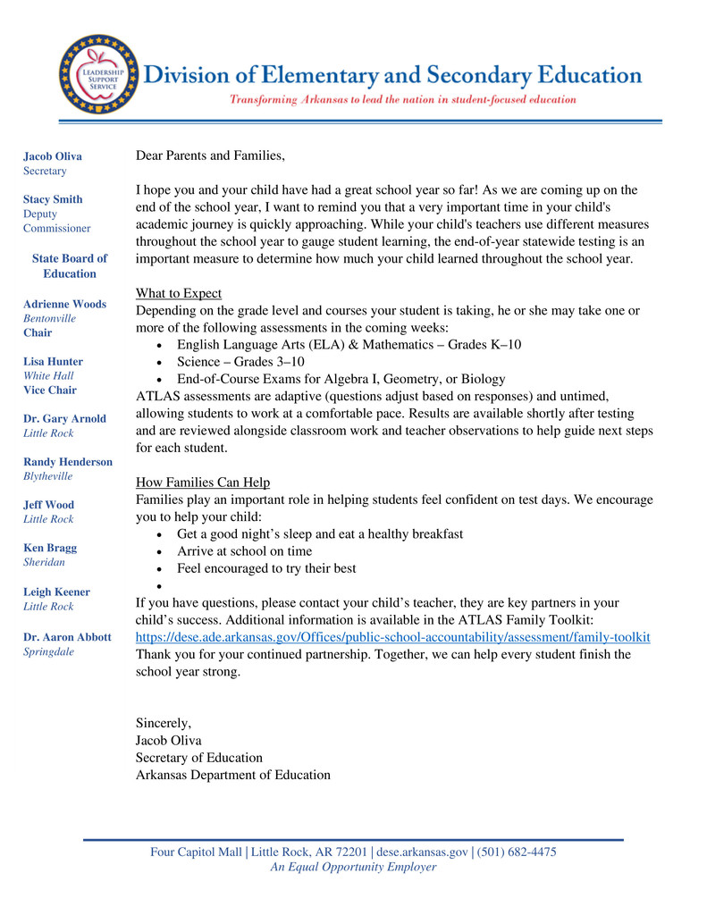 ATLAS Letter in English