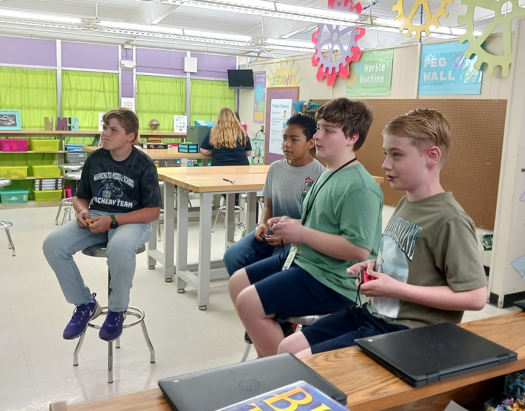 Students playing games