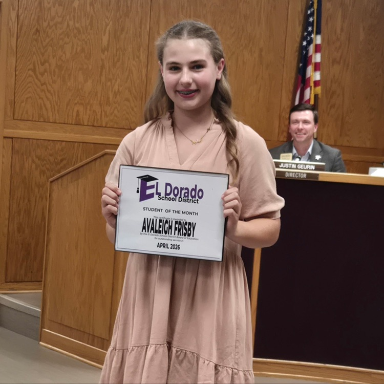 Avaleigh student of the month