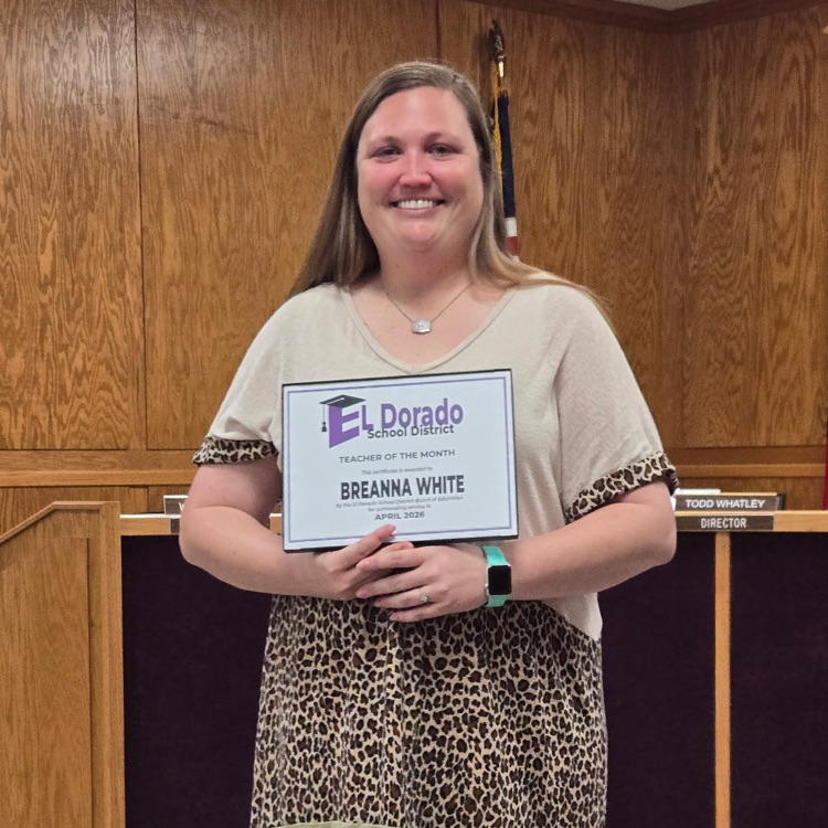 Breanna White teacher of the month