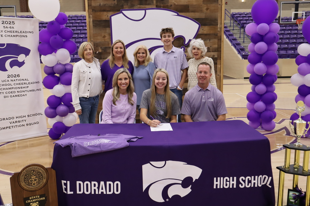 𝐂𝐨𝐧𝐠𝐫𝐚𝐭𝐮𝐥𝐚𝐭𝐢𝐨𝐧𝐬, 𝐒𝐞𝐧𝐢𝐨𝐫 𝐂𝐡𝐞𝐞𝐫 𝐂𝐚𝐭𝐬!  We are so proud to celebrate these three Senior Cheer Cats as they take their talents to the next level and sign to cheer in college!  📣 Camryn Barnes — PVAMU 📣 Katie Whitten — UAM 📣 Mallory Smart — Ouachita  Congratulations, ladies! Your hard work, dedication, and Wildcat spirit have made us proud, and we cannot wait to see you shine in this next chapter!