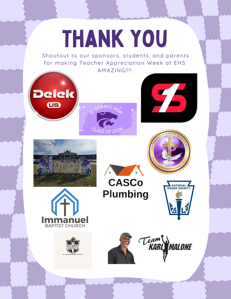 Thank you sponsors, parents, and students for making Teacher Appreciation Week great.