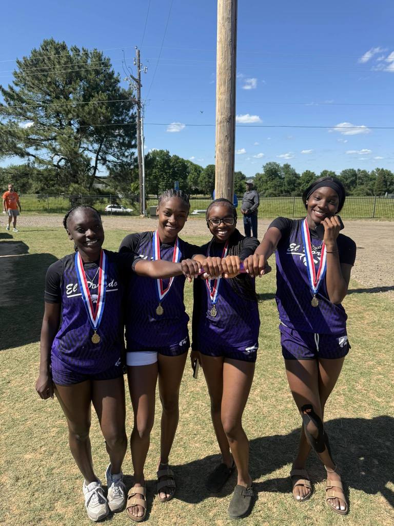 Congrats to your state champion girls 4x200 team of Christian Dade, Malayshia Bullock, Serenity Caver, and Amariana Harper!