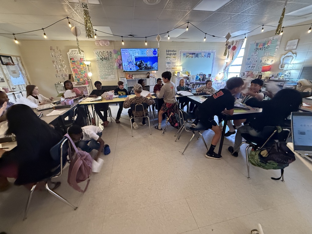 students learning