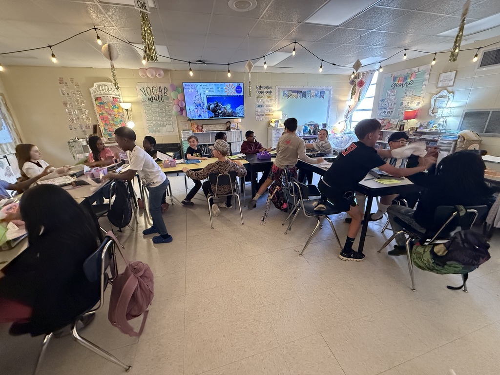 students learning