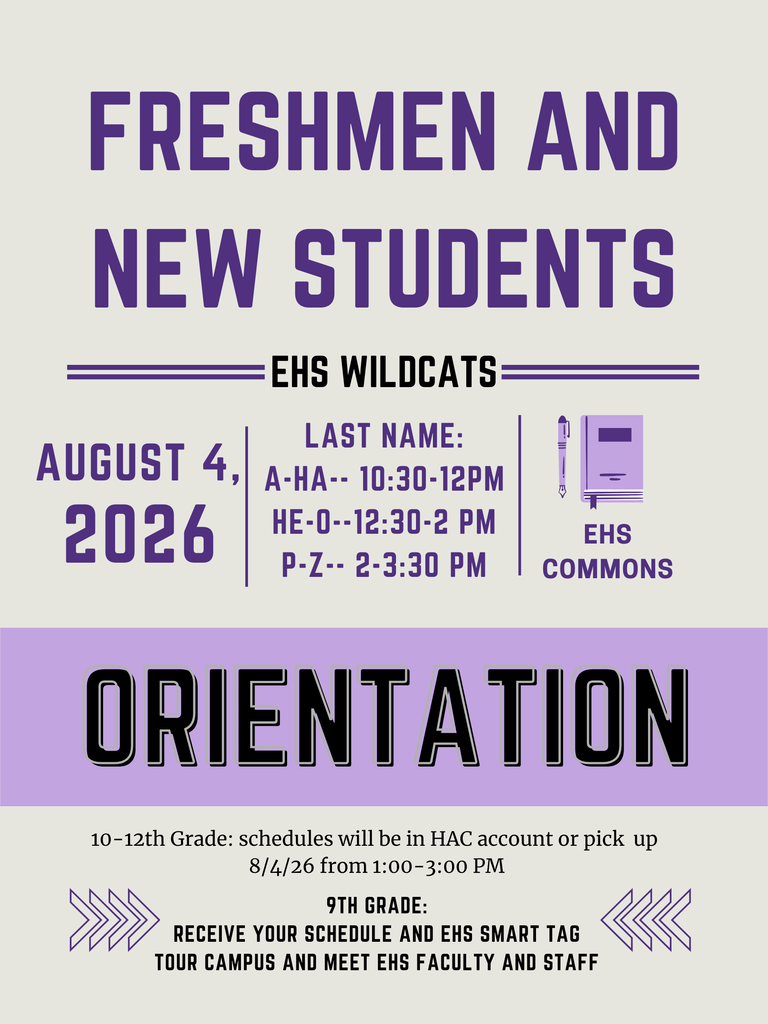 Freshman and new student orientation, August 4, 2026.