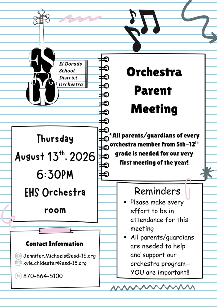 Orchestra Meeting information sheet 