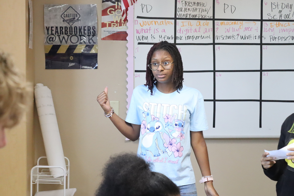 student acting in group project