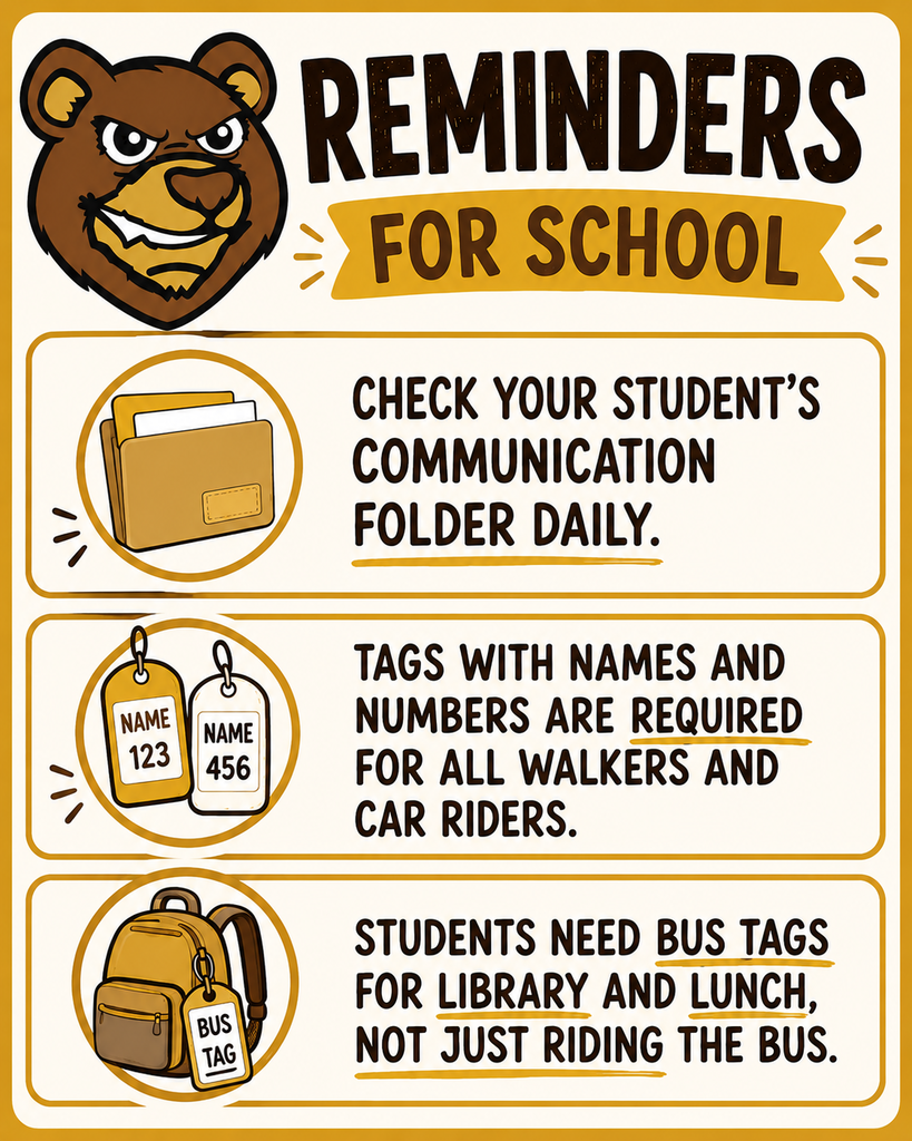 reminders for school