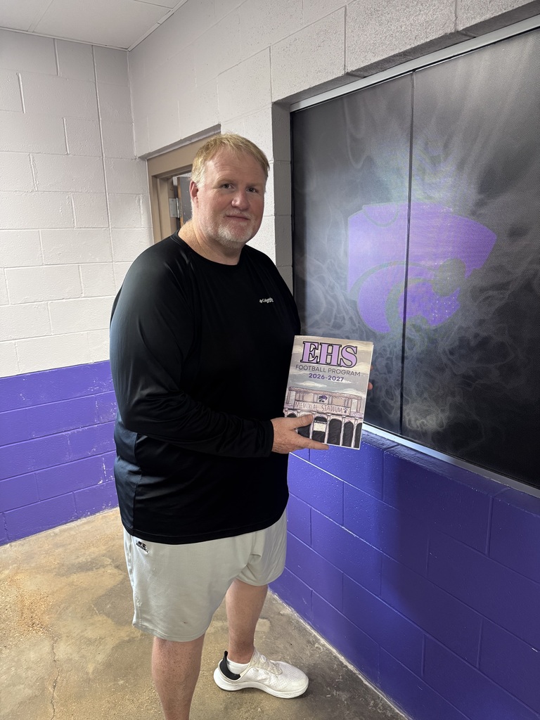 Head Coach Brett Shockley is proud to have the first 2026 football program hot off the press.