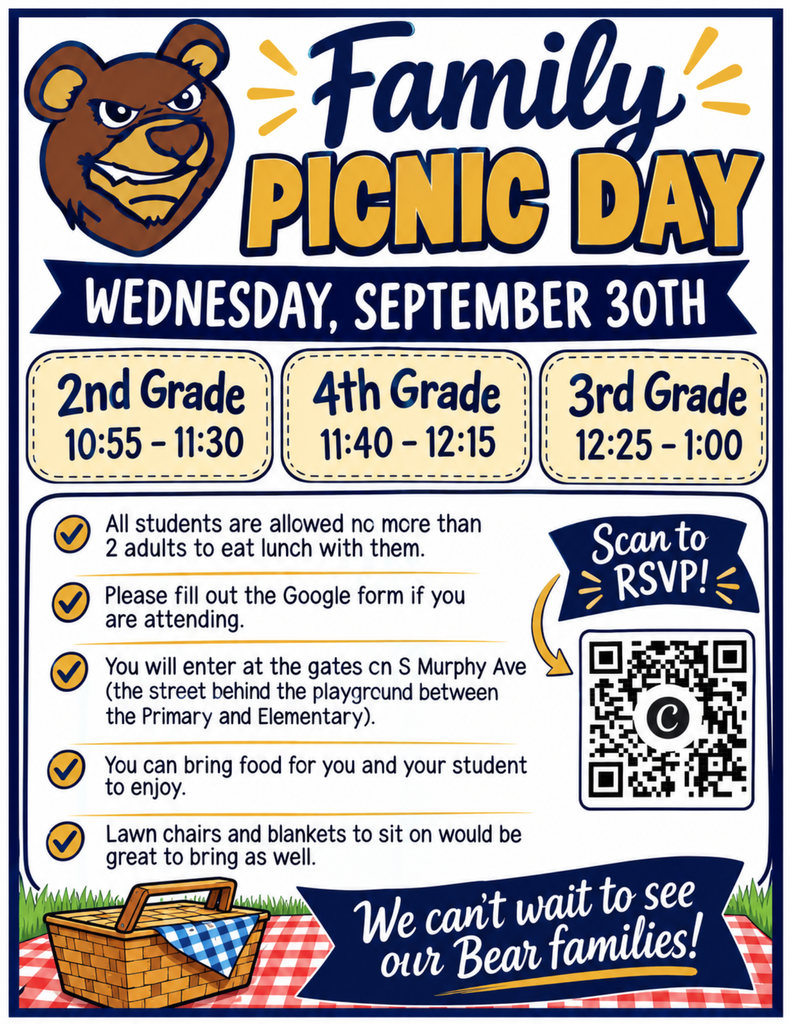 family picnic day flyer for wednesday, september 30th