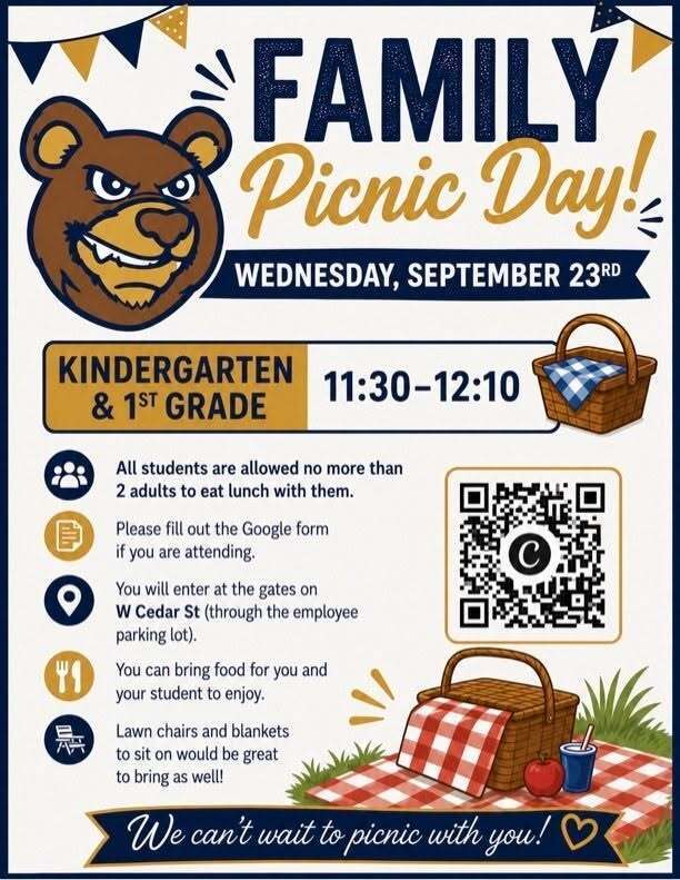 family picnic day poster