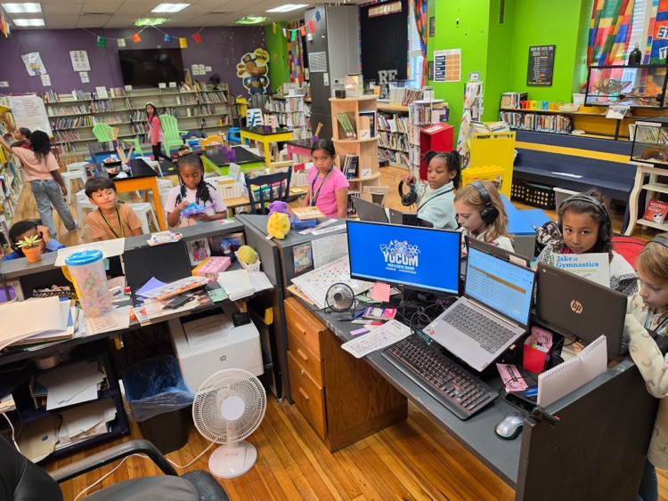 students on computers