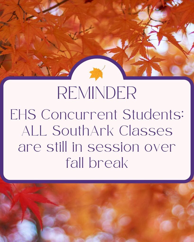 SouthArk Classes are still in session over fall break