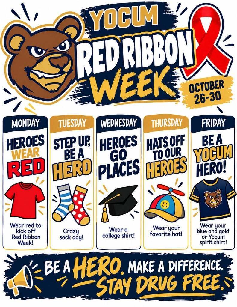 red ribbon week dress up days