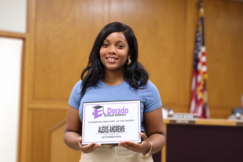 ALEXIS ANDREWS - CLASSIFIED EMPLOYEE OF MONTH