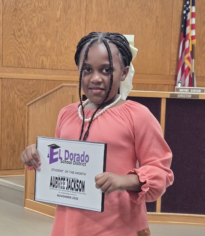 aubree jackson- student of the month